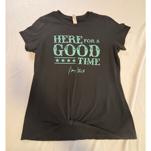 District Here for a Good Time Graphic Tee Women’s L Black